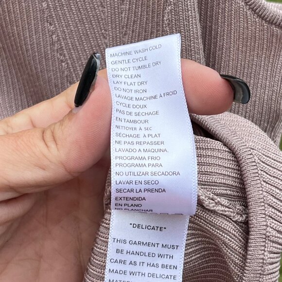 Good American Angled Rib High Neck Bodysuit Size 3 / US L - Picture 10 of 14